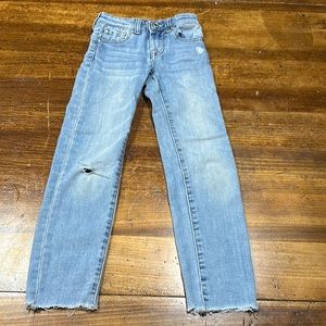7 For All Mankind girl’s distressed jeans size 7